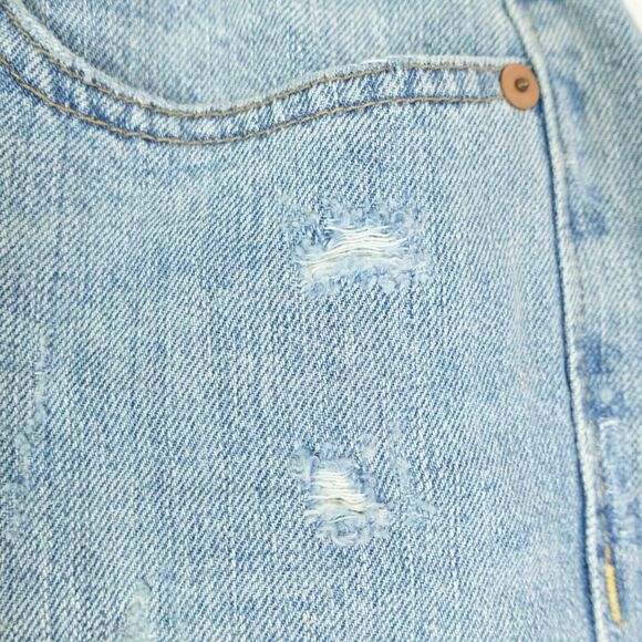 Madewell Denim Jean Shorts Womens Size 28 Distressed Rolled Cut Off Hem - Picture 5 of 14